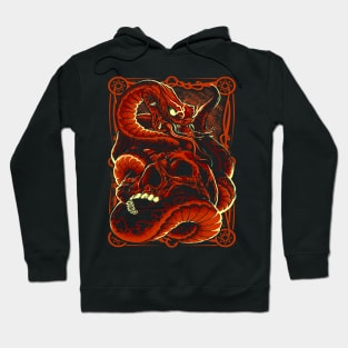 Skull with Snake 02 Hoodie